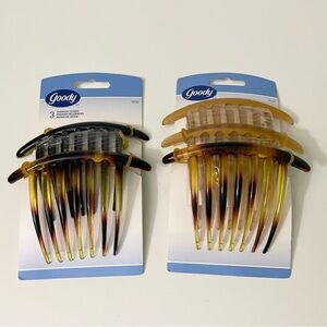 Goody Fashion Combs 5 Tortoiseshell Side Combs